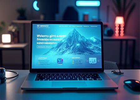 Website landing page for AeroTech tech launch